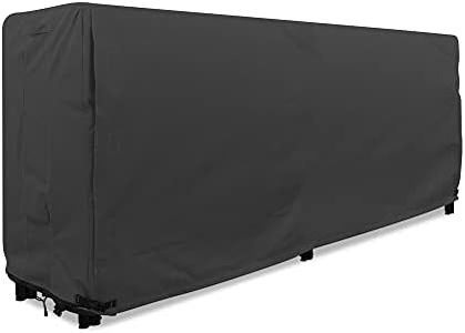 KHOMO GEAR - Firewood Rack Cover 8 Foot - Heavy Duty - Black