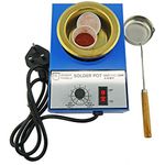 Prince August Solder Melting Pot 220-230v with Hobby Casting ladle and Solder Flux Pot.