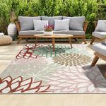 homeart Outdoor Rug - Easy-Clean, Durable, Stain-Resistant, Weather & UV Resistant Indoor & Outdoor Rugs for Porch, Deck, Balcony, Garden, Picnic and Patio | Bellis Mix - 120x170cm