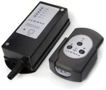 Lewmar 3-Button Windlass Wireless Remote Kit – High-strength, glass-reinforced construction and high-density rubber gasket; includdes 3 meter connecting cable, watertight deck fitting, support bracket