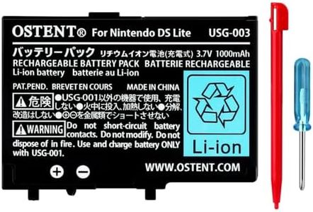 OSTENT 1000mAh Rechargeable Lithium-ion Battery + Tool + Pen Pack for Nintendo DSL NDSL