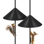 2 Pack Squirrel Baffle for Bird Feeder Pole, Squirrel Guards for Bird Feeders for Outdoor Protects Hanging Bird Feeders and Poles (14 inch)