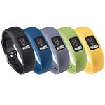 Soft Silicone Replacement Watch Band Strap for Garmin Vivofit 4 Activity Tracker, Small, Large, Ten Colors