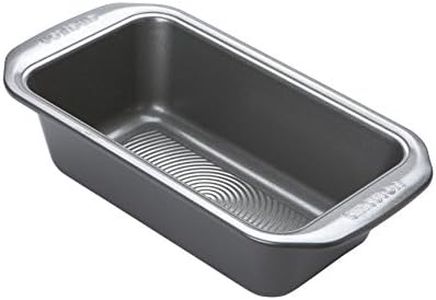Circulon Momentum 9 Inch Loaf Tin - Non Stick Loaf Tins For Baking 23cm x 13cm, Dishwasher Safe Carbon Steel Bakeware, Grey