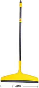 HIC HAMARA INDIA CLEAN Squeegee Plastic Floor/Bathroom Squeeze Wiper with Telescopic Handle,Wiper Blade Size 40 cm Pack of 1, Yellow