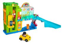 Fisher-Price Little People Car Garage With Smart Stages Content, Light-Up Learning Garage, UK English, for 1-3 Year Olds, Gift for Boys & Girls, HRB33, Multicolor