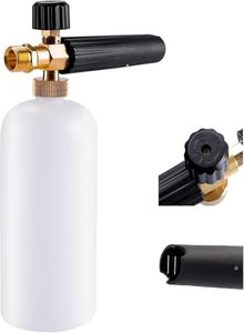 Schneeschaum Lanze schaumkanone Auto Wash Schaumlanze mit Verstellbarer Schaumstoff Düse, 1L Seifenspender Flasche und Faden Adapter für Hochdruckreiniger Kompatibel mit KRANZLE, Himore usw