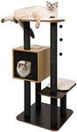 Vesper Cat Tree, High Base, Black, 52046