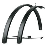 SKS Edge Al 28" 46mm Matt Black Aluminium Mudguard Set: Matt Black 46mm 28" SKMED2846B