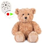 Little Classic Teddy with 60 Second Voice Recorder - 10"/25cm - Voice Recording Teddy Bear Keepsake Gift - Baby Heartbeat Bear