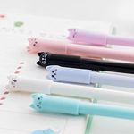 KINGGOO 6pcs/set Kawaii Cartoon Cat Gel Pen for Girl Gift Stationery Cute Writing Handles Pens Nice Office School Supplies