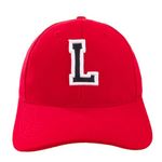 4sold Kids Casual Cotton Baseball Cap Alphabet A-Z Red Caps Black Letter Snap Back Hat Hats Snapback - L