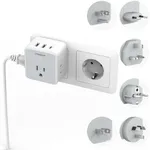 TESSAN Universal Travel Adapter Kit