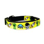 High On Dogs Starships and Aliens Dog Collar - Size XL