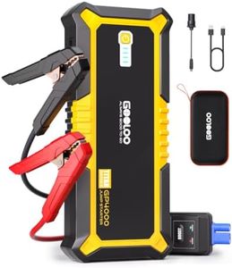 GOOLOO Portable Lithium Jump Starter 4000A Peak Car Starter (All Gas, up to 10.0L Diesel Engine) 12V Car Battery Booster Pack, Power Bank with USB Quick Charge and Type C Port