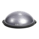 BOSU Home Gym The Original Balance Trainer with 25 Inch Diameter and Included Hand Pump for Workout Exercise Equipment, Silver