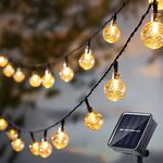 YOXUE LED Solar Ambient Lights, 42ft/13M 100 LED 8 Mode Solar String Lights, Waterproof Solar Outdoor Christmas Lights for Garden, Patio, Fence, Balcony, Christmas Tree Decorations (Warm Colors)