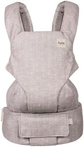 Tula Linen Explore Baby Carrier from Birth, 3-in-1 Outward Facing, Ergonomic Adjustable Baby Carrier (3.2-20.4 kg), Sand