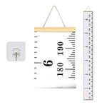 Baby Growth Height Chart,Kids Growth Chart,Children Height Chart Growth Wall Chart Height Wall Chart Art Hanging Rulers for Kids Bedroom Nursery Wall Decor Removable Height and Growth Chart(W7.9 x 79in)