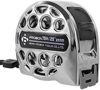 Tape Measure, 25FT Stainless Steel Measuring Tape with Double-sided Scale Waterproof Portable Retractable Measure Ruler for Household Agricultural Industrial Woodworking (25 FT)