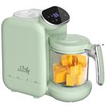 Baby Food Maker | Baby Food Processor with Steaming Basket | Baby Steamer, Blender, and Puree Maker | Milk Warmer Machine | Auto Cooking & Grinding | Touch Screen Control (Green)