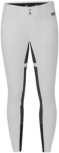 Kerrits Women's Crossover II Full Seat Riding Breeches – Lightweight, Durable, Year Round Horse Riding Pants with Pockets, White, X-Large