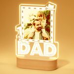 DPDP Personalized Gifts for Dad, Custom Picture Gifts, Customized Photo Night Light, Birthday Gifts for Dad, Gifts for Dad from Daughter, New Dad Gifts for Men, Grandfather Gift