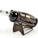 JAGAN HARDWARE Exclusive Bar Accessories Metal Barrel Wine Bottle Holder