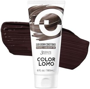 COLORLOMO Semi Permanent Hair Color - 6 oz Color Depositing Conditioner with Shea Butter & Almond Oil- Color Conditioner Depositing Hair Mask - Vegan, Paraben, Ammonia & Sulfate Free (Dark Brown)