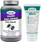 Keze High Temp Ceramic Brake Parts Lubricant Extreme Brake Grease 8 oz Silicone Grease with PTFE,Teflon-Based Lubricant Silicon Grease Tube 1 oz 1 Pcs