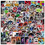 100 PCS Stickers for Movie Star Wars Water Bottle|Vinyl Waterproof Sticker for Laptop Skateboard Phone Car Decals for Teens Adults for Party Favors Supplies Decor (Star Wars Stickers)