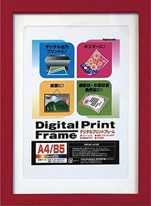 NAKABAYASHI F-DPW-A4-R Photo Frame, Red, A4/B5