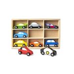 Melissa & Doug Wooden Car Set | Wooden Toy & Trains | Trucks & Vehicles | 3+ | Gift for Boy or Girl