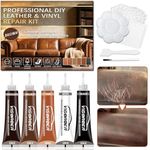 Brown Leather Repair Kit for Furniture, Leather Couch Repair Kit for Furniture, Sofa, Jacket, Purse – Super Easy Instructions to Fix Scratches, Tears, Holes, and Peeling