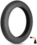 14x2.125 Electric Bike Tire,14X2.125/57-254 Tubeless Tires with Angled Valve for 14 Inch Electric Folding Bike, E-Bikes and E-Scooters