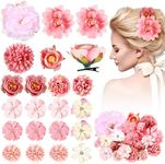 BBTO 21 Pieces Flower Hair Clip Ros