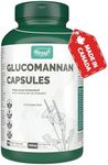 VORST Glucomannan 1500mg Per Serving (500mg Per Capsule) 180 Vegan Capsules | Konjac Root Extract Powder Pills | 1 Bottle