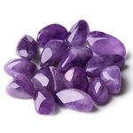 XIANNVXI Amethyst Crystal Stones Natural Irregular Polished Tumbled Amethyst Stones Bulk Crystals Gemstones Vase Filler Decorative Stones Reiki Stones 100 Gram