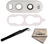 LIBAI-V Replacement Rear Back Lens Compatible with LG V20 +Adhesive + Repair Tool (Silver)