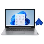 Lenovo IdeaPad 1 14.0" HD Laptop - Intel Celeron N4020, 4GB RAM, 128GB eMMC, Windows 11 S Mode (with Microfiber Cloth) - Cloud Grey (82V60094CF)