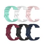 6Pack Bands Compatible with Garmin Forerunner 165 Forerunner 55 Venu 2 Plus Venu SQ Vivoactve 5 Band 20mm Watch Strap Quick Release