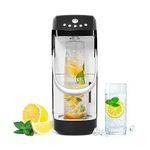 Spärkel Beverage System (Black) - Soda Maker Machine for Home - A New Way of Sparkling - Use Fresh & Natural Ingredients - Carbonated Drinks with No C02 Tank