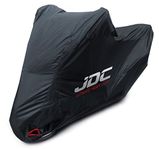 JDC Motorcycle 100% Waterproof Cover - ULTIMATE HEAVY DUTY (Extra Heavy Duty, Soft Lining, Heat Resistant Panels, Taped Seams) - L