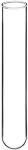 StonyLab Borosilicate Glass Round Bottom Test Tubes, 30mm OD X 165mm Length (Pack of 15)