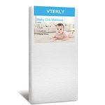 VTERLY Cot Mattresses, 140 x 70cm Crib Mattress with Extra Thick 10 cm Memory Foam & Removable Washable Cover, Breathable, Anti Allergenic and Water Resistant Toddler Bed Mattress