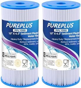 Icepure ICP-PPL10BB Big Blue Pleated Sediment Compatible with Dupont WFHDC3001GE FXHSC Culligan R50-BBSA Pentek R50-BB Whole House 10 x 4.5 Sediment Filter 2Pack