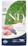 Farmina N&D Prime Adult Cat Food | Grain-Free | Lamb & Blueberry Protein Source| Low Glycemic | Complete Nutrition | 1.5kg | Pack of 2