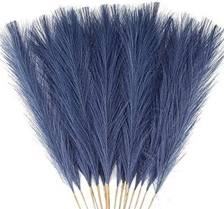 Acfruits Faux Pampas Grass Decor, 21.7" Pompas Grass Flower Arrangement and Vase Filler for Boho Home Wedding Decoration