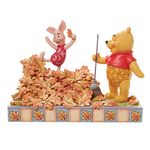 Enesco Jim Shore Disney Traditions Pooh and Piglet Fall Figurine 6008990 5.43 in H x 3.54 in W x 7.48 in L Orange