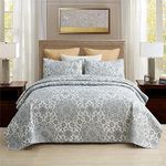 MERRY HOME Queen Quilt Set, 3-Piece Queen Size Quilt Sets with 2 Pillow Shams- Boho Reversible Soft and Lightweight Queen Quilt Bedding Bedspread Coverlet Set